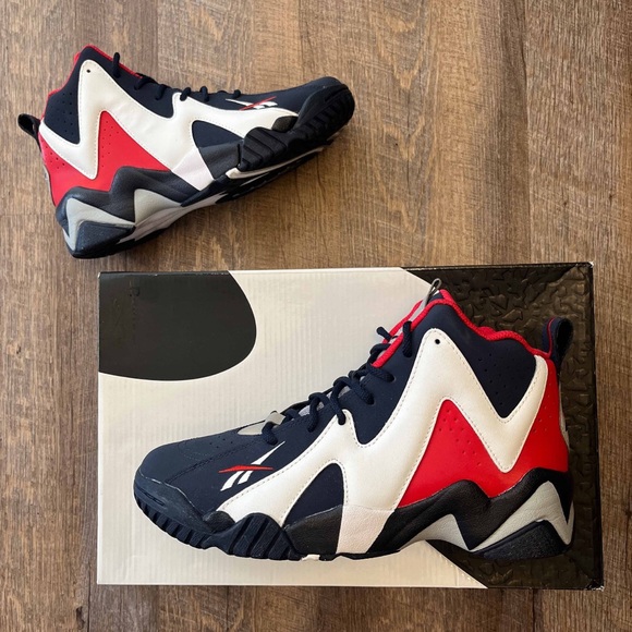 Reebok Kamikaze 2 II USA Navy Blue White Red - Picture 1 of 11